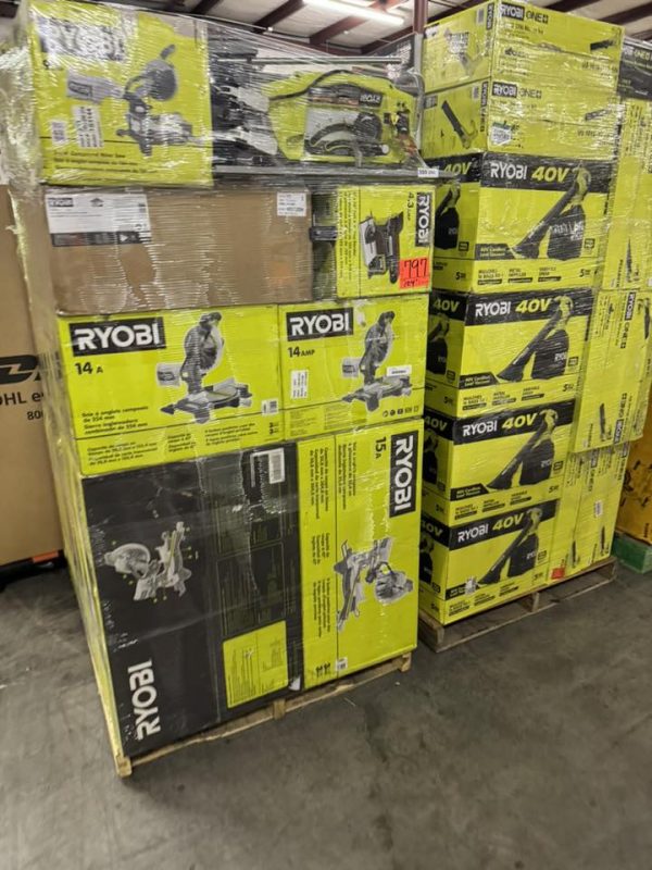 Ryobi tools pallet liquidation