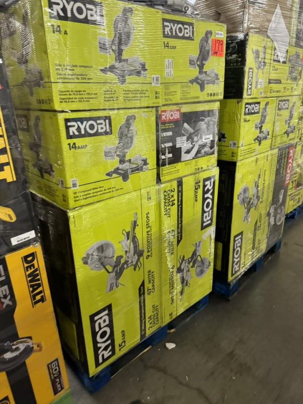 Ryobi tools pallet liquidation
