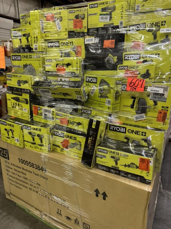 Ryobi tools pallet liquidation